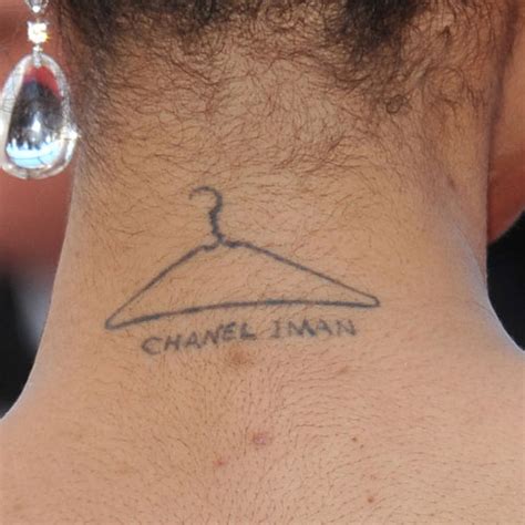 chanel iman tattoos.